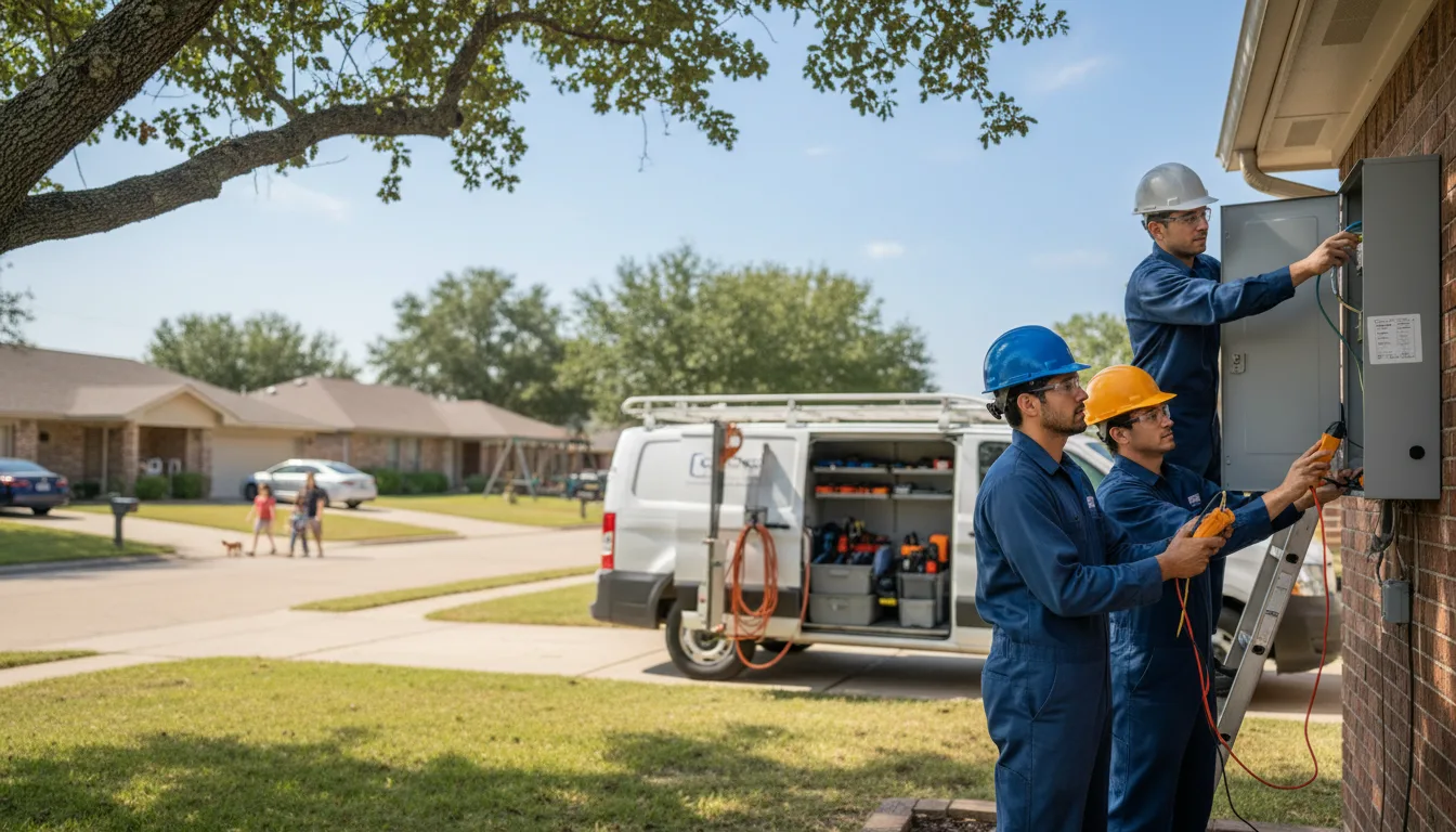 Certified electrician providing emergency electrical services in Montague, TX